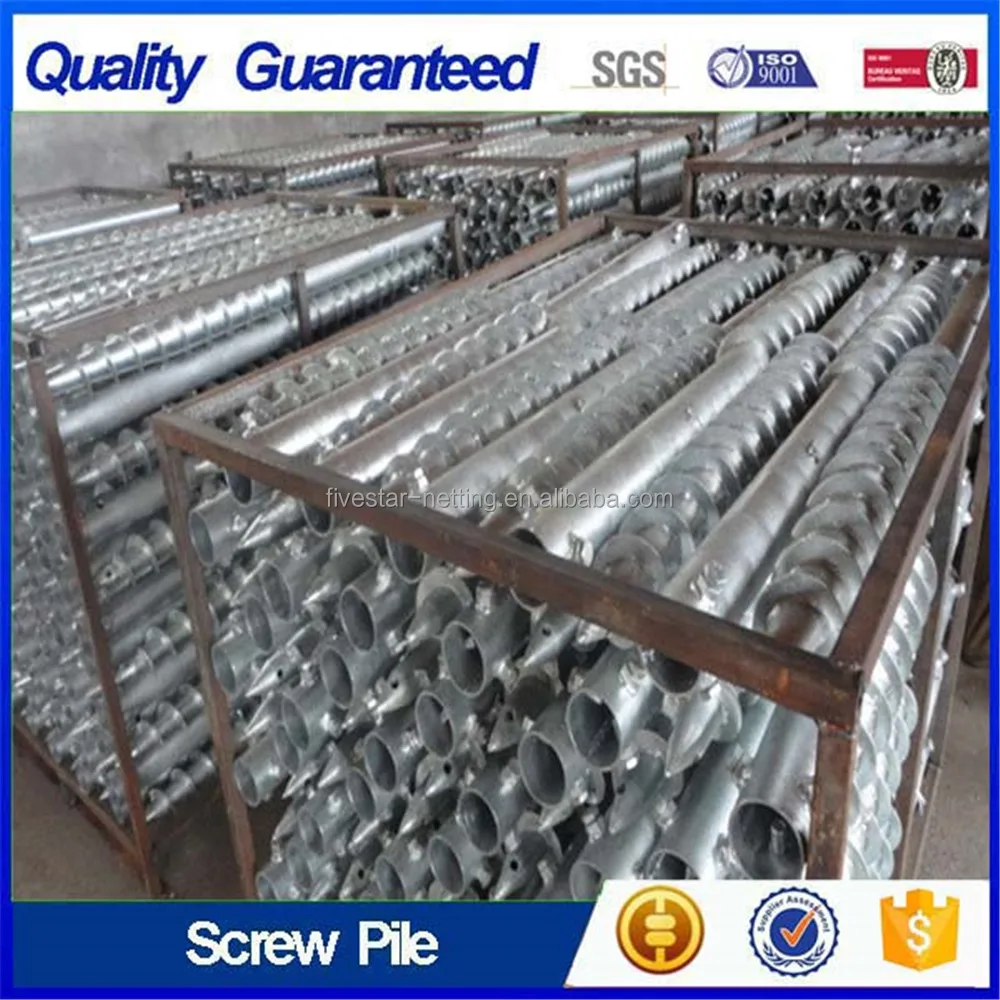 Hardware Helical Screw Piles for Greenhouse,Fence & Solar