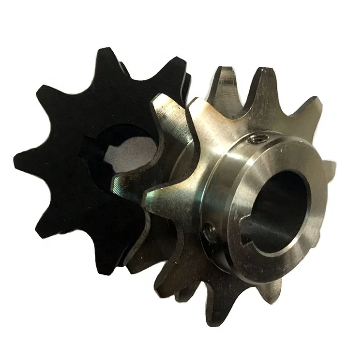 
Hot sell custom size simplex ISO standard steel chain double teeth sprockets for transmission parts 