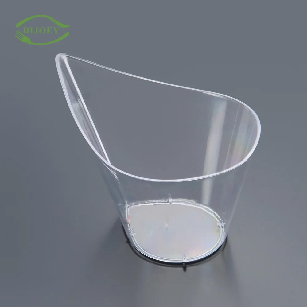 Chinese professional custom cute portion ps sundae fancy unbreakable polystyrene dessert disposable clear plastic cup