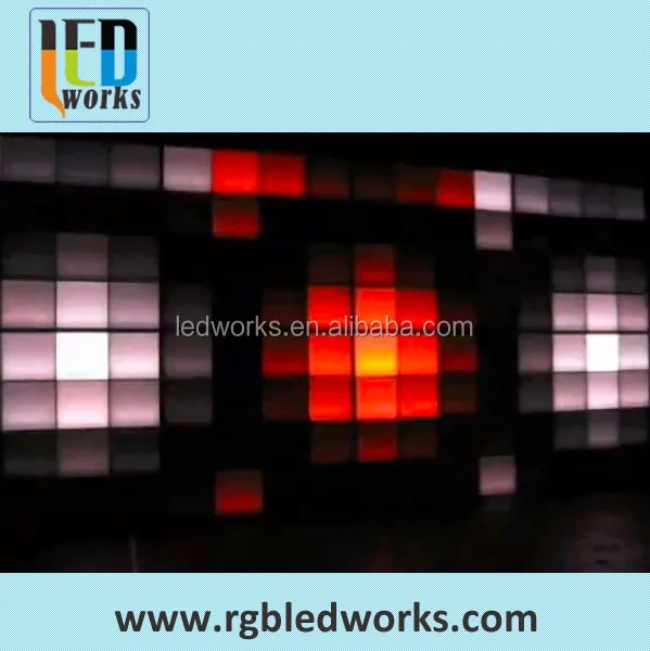 Decorative wall panel light for Club DMX512 artnet 16 pixel LED video wall panel