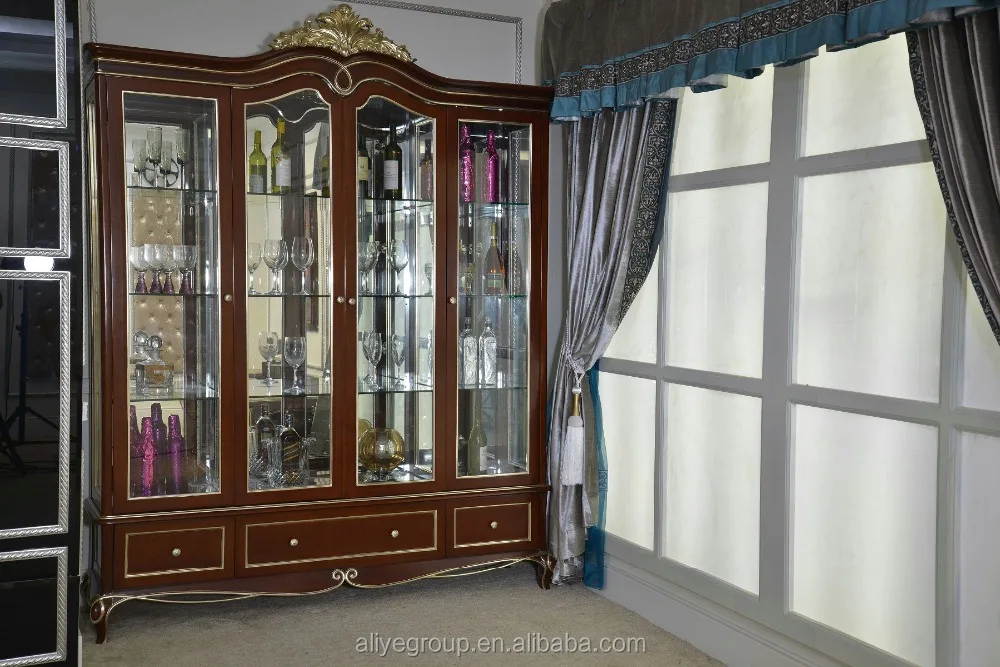 luxury home bar furniture of antique wood wine cabinet