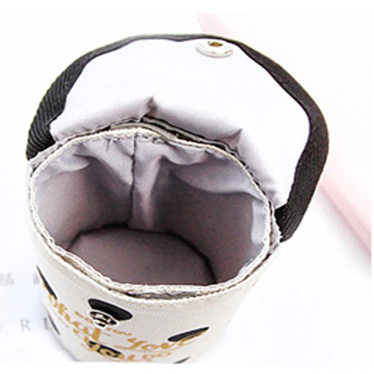 Женский креативный милый выдвижной холщовый школьный пенал, сумка для ручек
