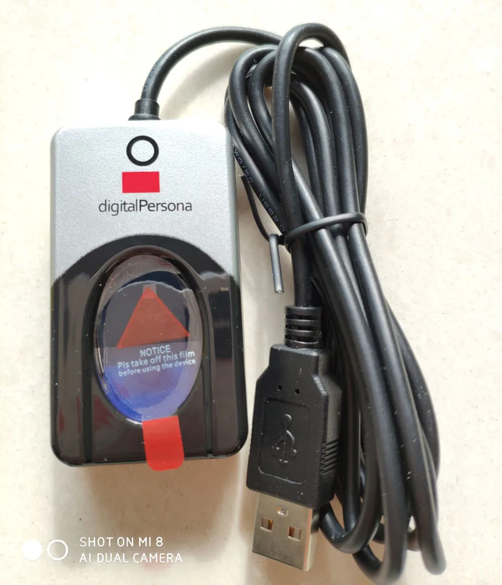 Digital Personal Original URU4500 USB Fingerprint Scanner individual pack resale package
