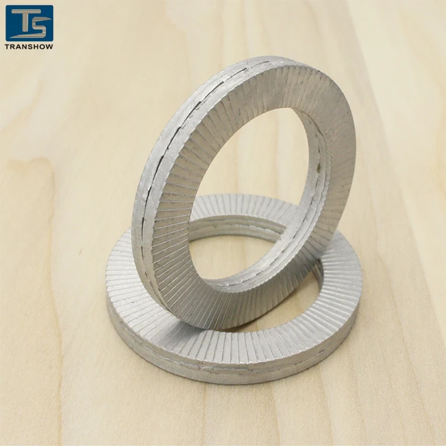 DIN25201 Double Fold Self Locking Wedge Lock Washers Both Springs Steels and SS316L Stainless Steels In-Stock