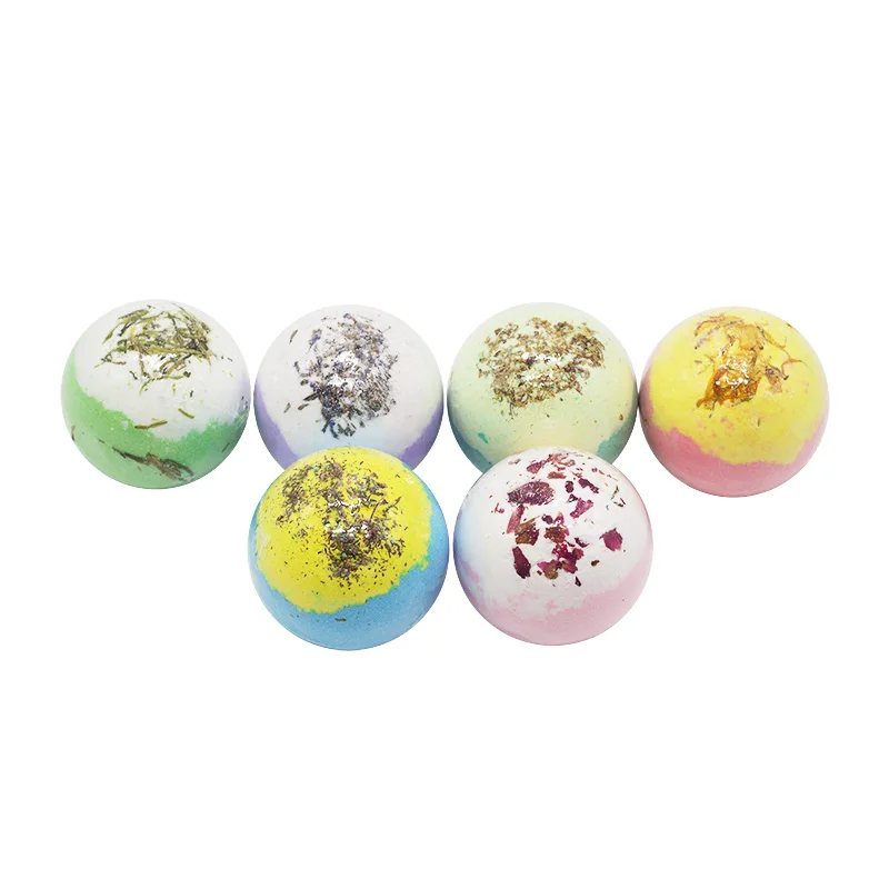 Christmas Vegan Organic Bath Bombs Surprise Salt Gift Set with Custom Private Label logo Packaging for Kids