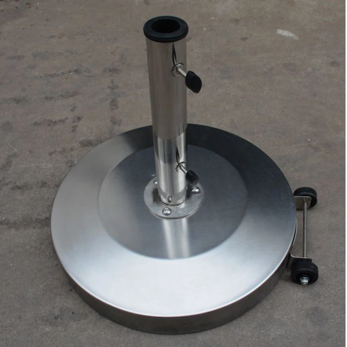 2.7M outdoor wood material  umbrella with high waterproof fabric heavy base