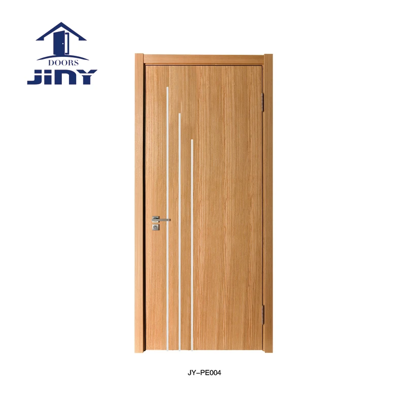 
Decorative Panel Design PVC Coated Solid Wooden Door 