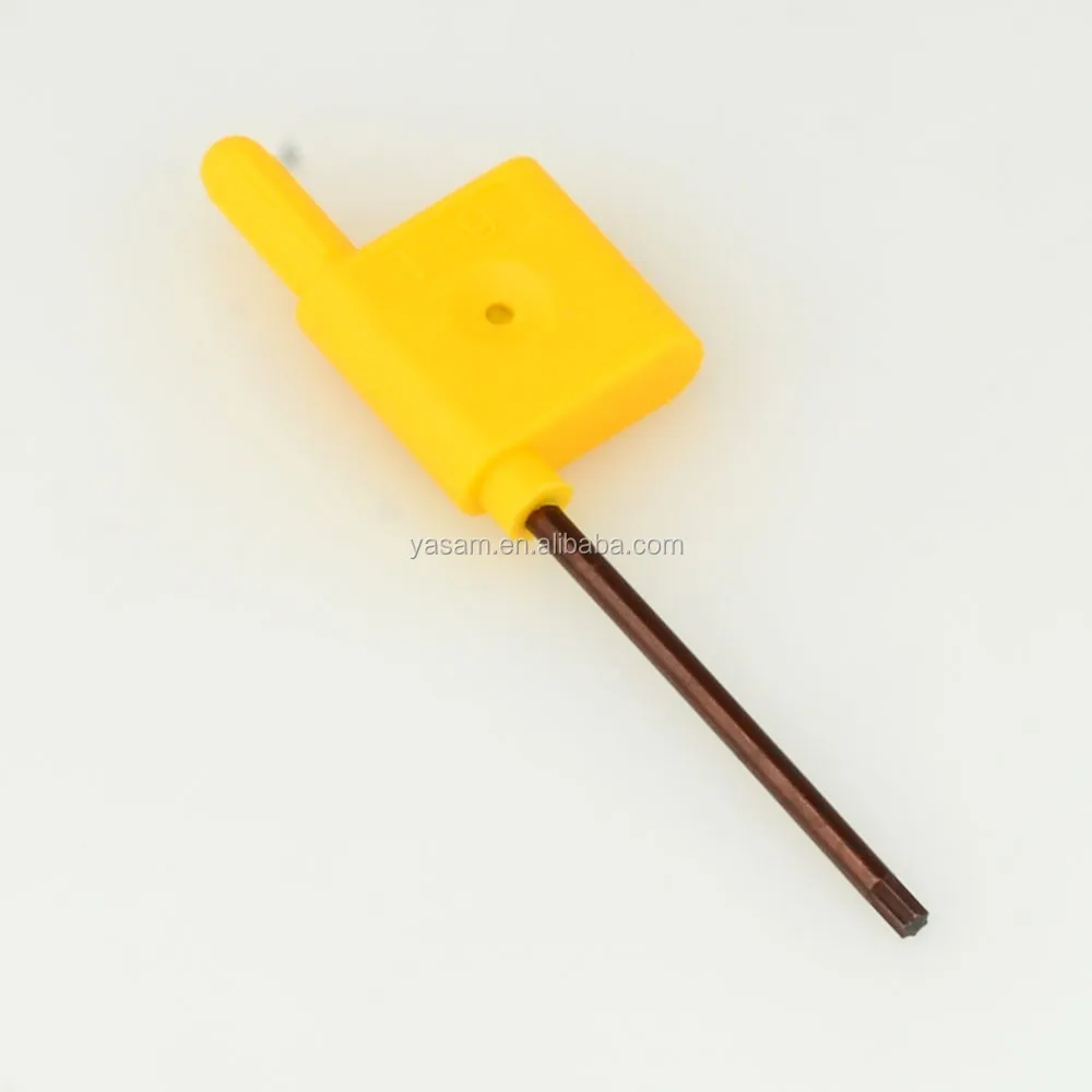 T7 T8 T10 T9 T15 T20 T25 yellow colour FLAG TYPE Torx wrench for cutting tools