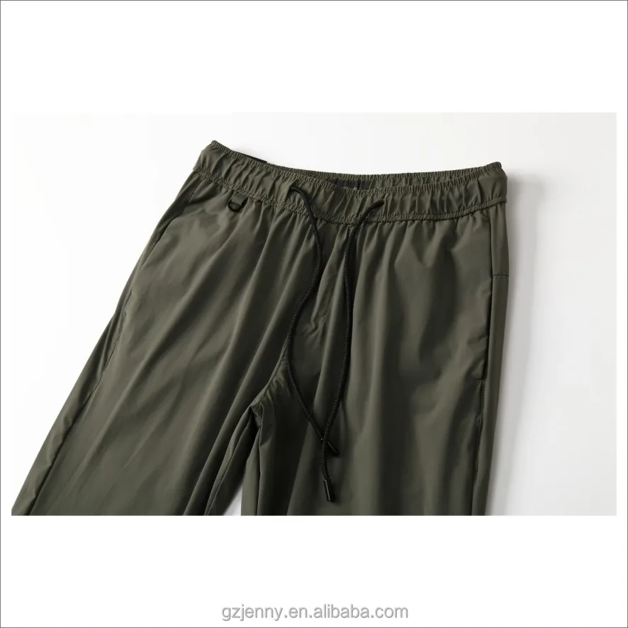 OEM оптовая продажа, Мужские штаны для бега на заказ, спортивные штаны на молнии с карманами и кулиской, мужские черные брюки