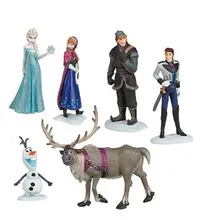 5 11CM Toy Set 6PCS Set Kids Baby Toys Snow and ice colors elsa dolls toys