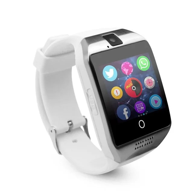 Wholesale Q18 Smart Watch with Camera Blue tooth Wristwatch SIM Card Support Multi Language for Android IPhones