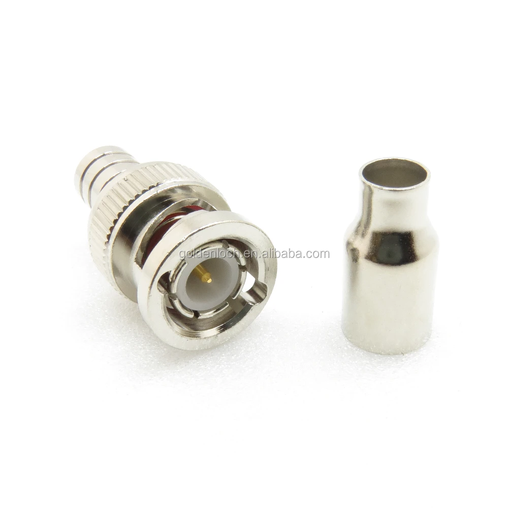 50 Ohm BNC Connector 2 Piece Crimp Plug for RG58