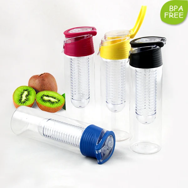 Flavour-it adorable juice infuser bottle protein voss fruit infusion bottle detox with spout