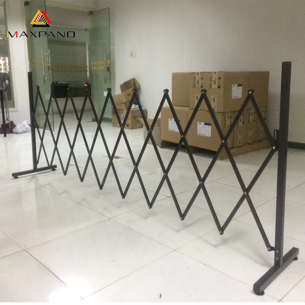 
Coffee Color Portable Aluminum and Steel Expanding Folding Parking Barrier 