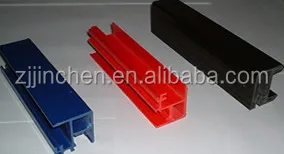 Extrusion pvc profile with black ,white ,red and other colors