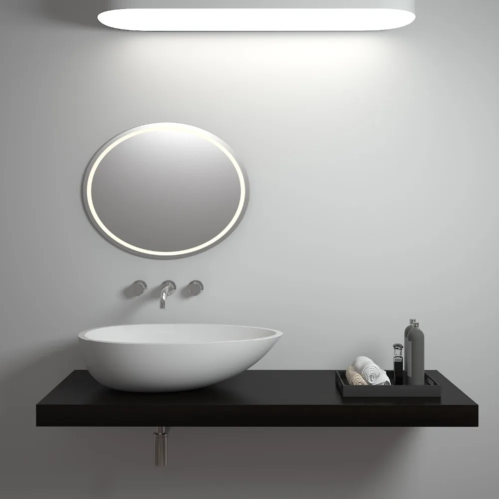 SM-8304 Luxurious vanitary ware Oval natural Stone Sink basin