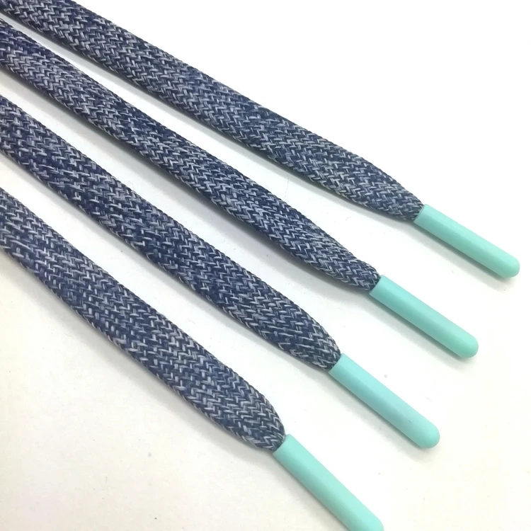 Оптовая продажа цветных плоских шнурков на завязках для толстовок и