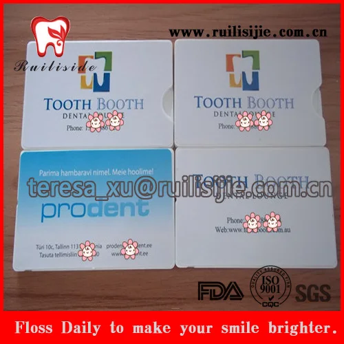 Неприятный запах изо рта природные cure мятным вкусом зубной нитью карты форма с Шелковой нитью нити, пряжа