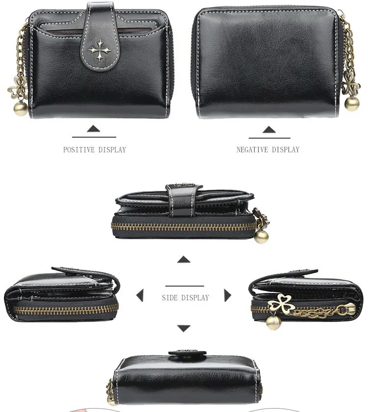 Baellerry 2019 New Wholesale Latest fancy trendy PU travel women magic leather Short wallet,Fashion faux Leather Lady Card Purse