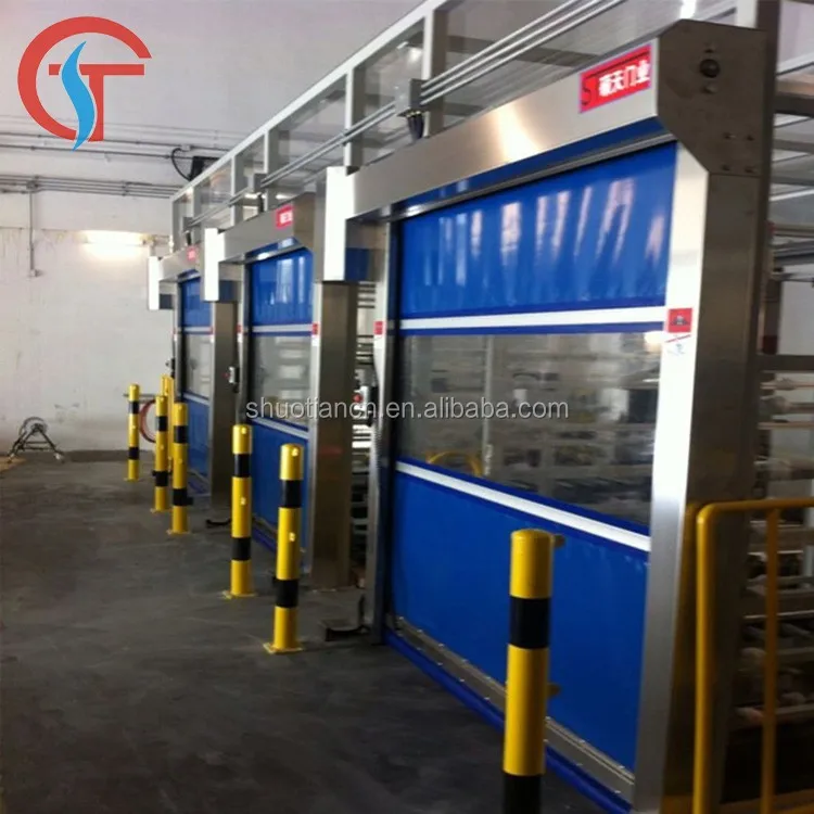 Automatic Rolling Up Pvc High Speed Roller Shutter Door