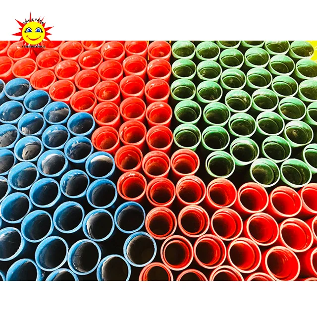 5" Mortar Tubes Liuyang Happiness High Quality Factory Price Shells Fireworks Display Fiberglass New Year Fiber Bag Packing