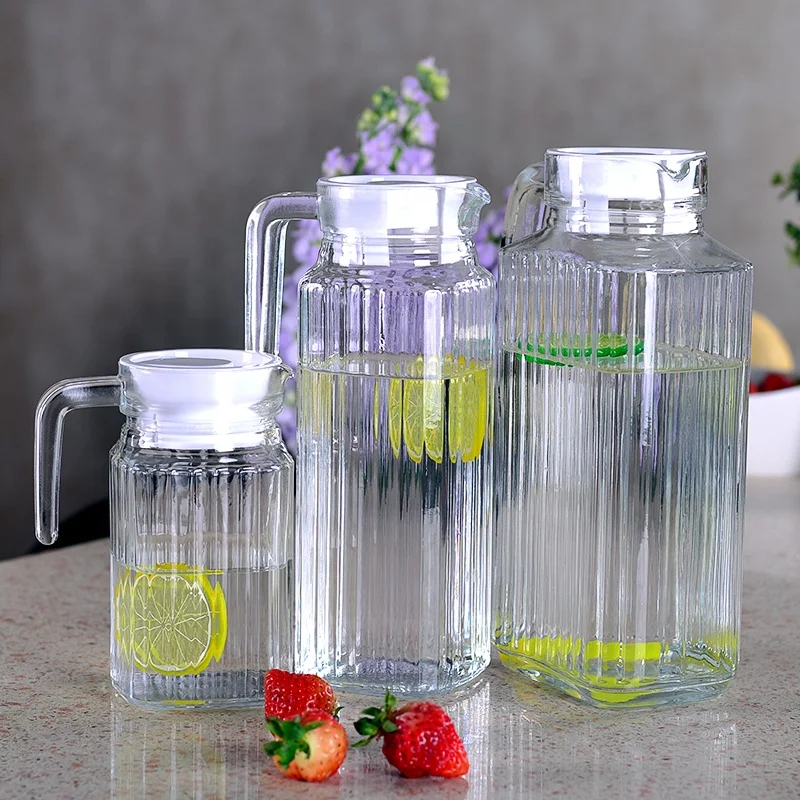Wholesale 0.5L Glass Beer Jugs Water Pitcher with Lid