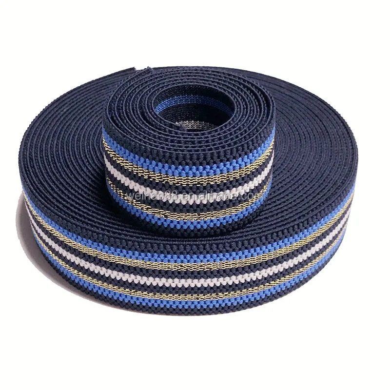 Fancy elastic tape / newest color elastic band /factory price /4cm width