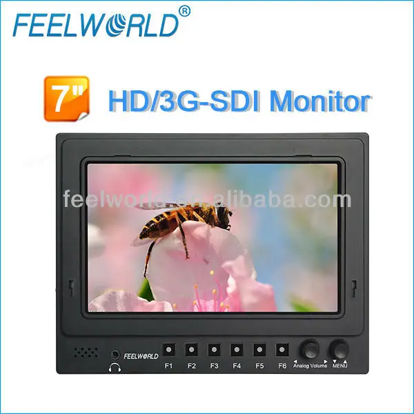 портативный 7 высокого разрешения сои дисплей камеры поле жк монитор 1080p пакета
