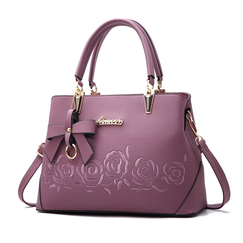 leather bag manufacturers embroidery handbag for women