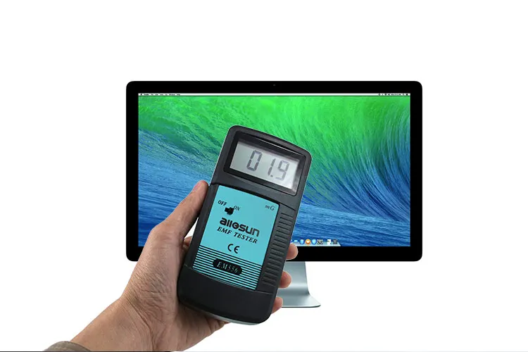 Ручной цифровой дозиметр allosun EM556 EMF для измерения электромагнитного поля, детектор электромагнитных волн