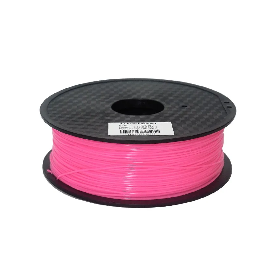 2017 dewang factory price multi-color printer filament 1.75mm/3.00mm pla/abs filament eco-friendly plastic 3d printer filament