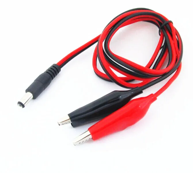 RC Charger Cable 55mm Long Crocodile Clip to 5521 DC Plug Charger Cable