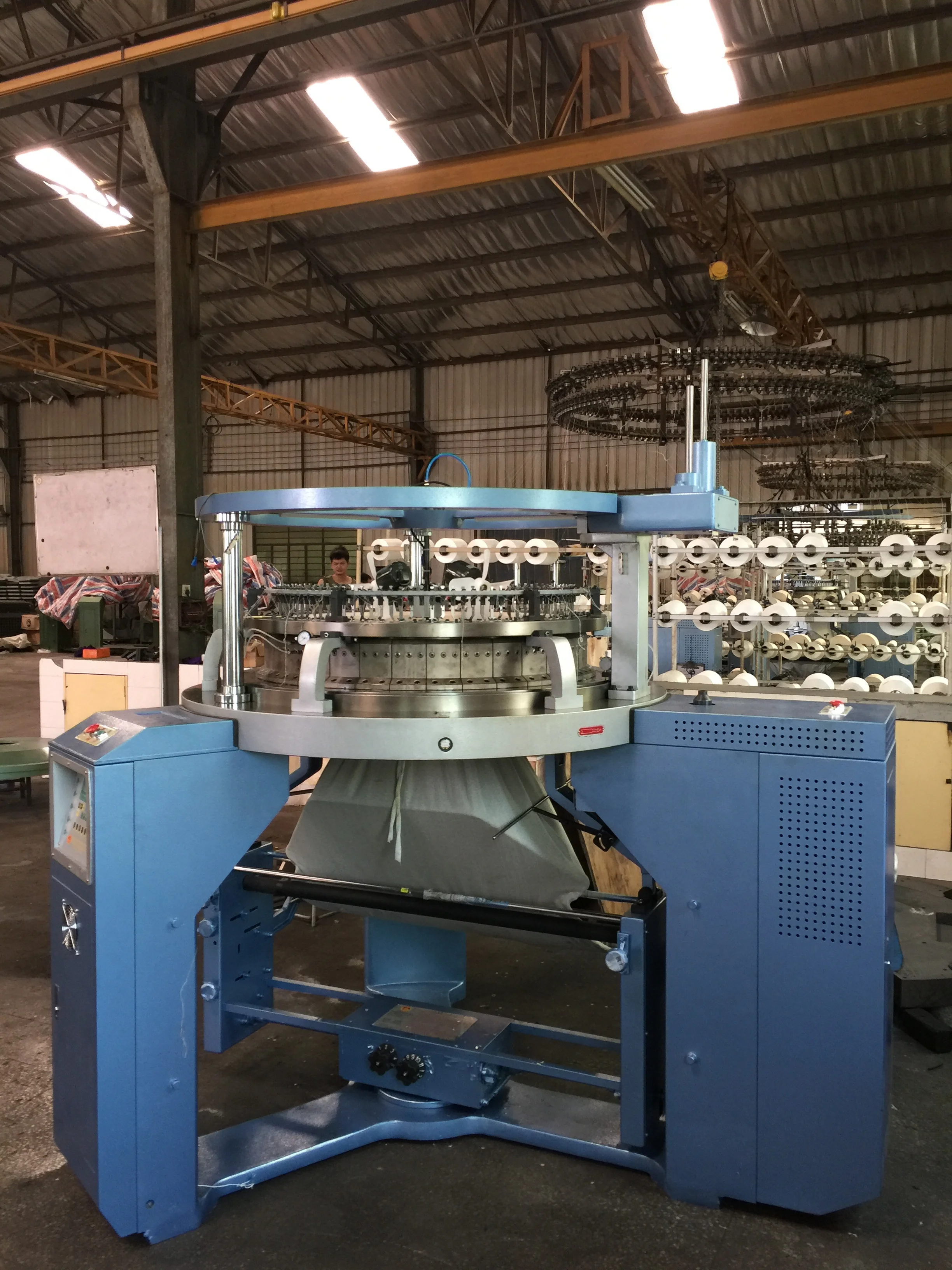 Maquina Circular 3 Hilos Taifan Knitting Machine Three Thread Fleece Circular Knitting Machine