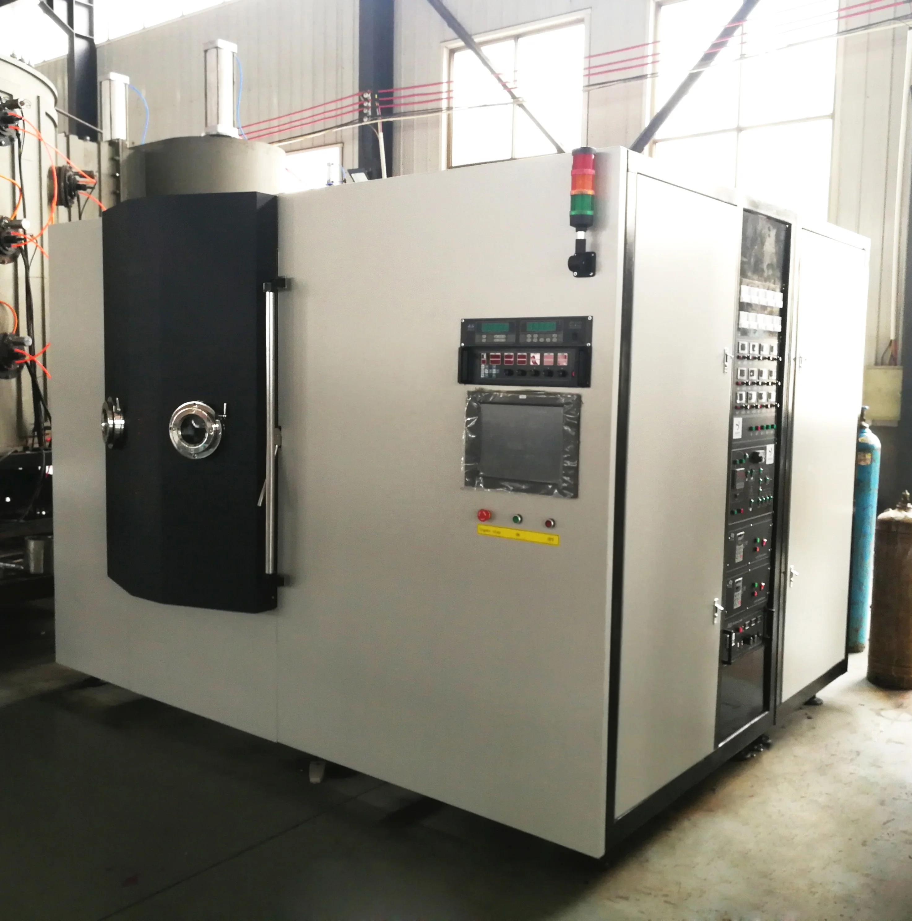 Машина для вакуумного покрытия PVD магнетрона для распыления стекла/вакуумное посеребрение оборудование для столовых приборов и оборудования