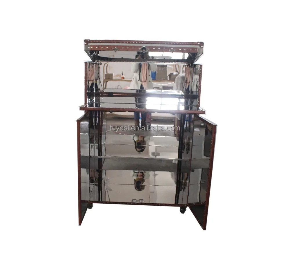 stainless steel wine cabinet trunk