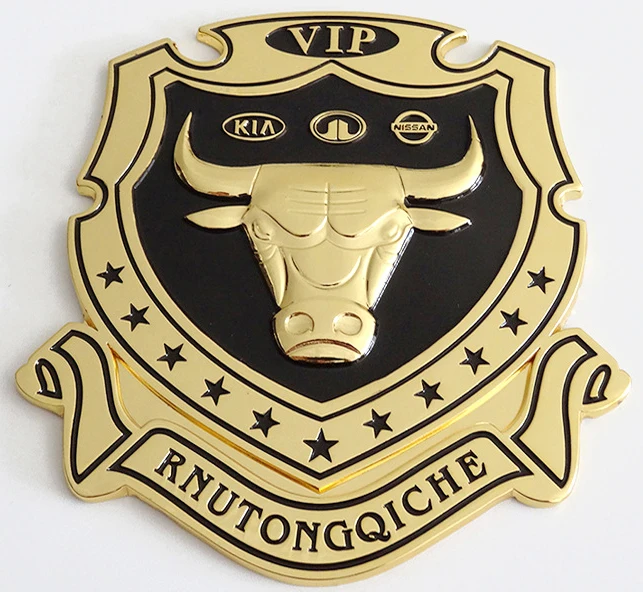 3M glue high quality 3d car logo,custom car logo sticker