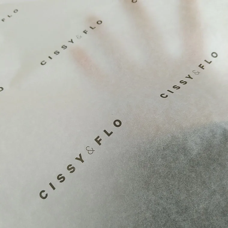 
custom printed logo 17g wrapping tissue paper for clothing 