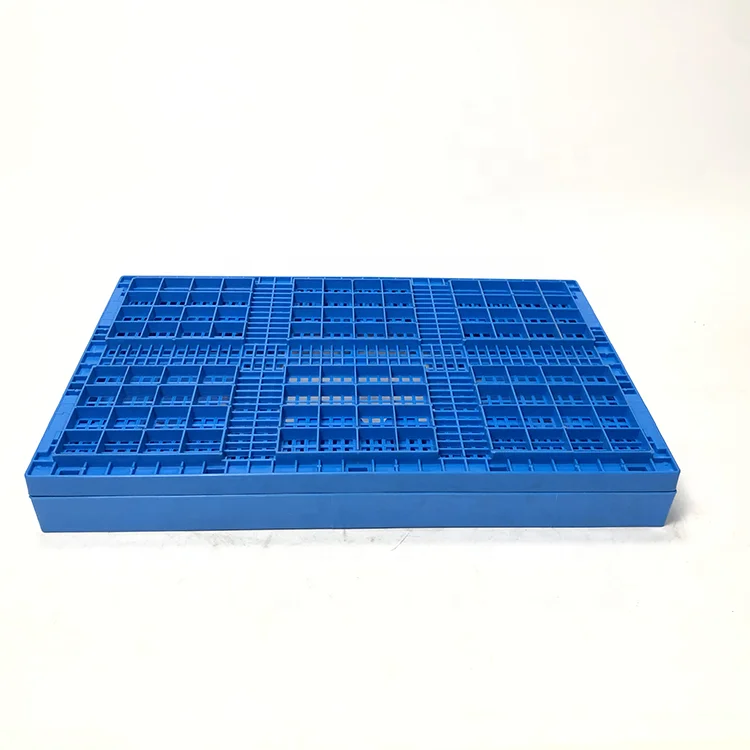 
Factory supply solid style recyclable durable plastic folding crate for clothes fruit vegetable sundries 