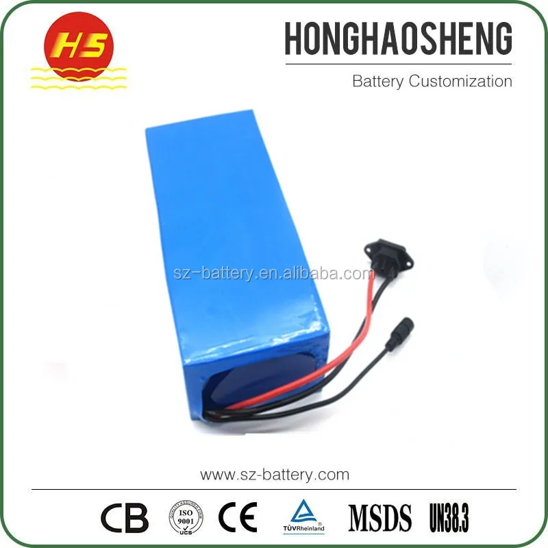 24v 36v 48v electric bike battery high power 18650 15ah li ion battery pack