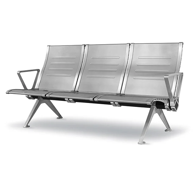 
Stainless steel airport waiting chairs 3 seater waiting bench chair for hospital 