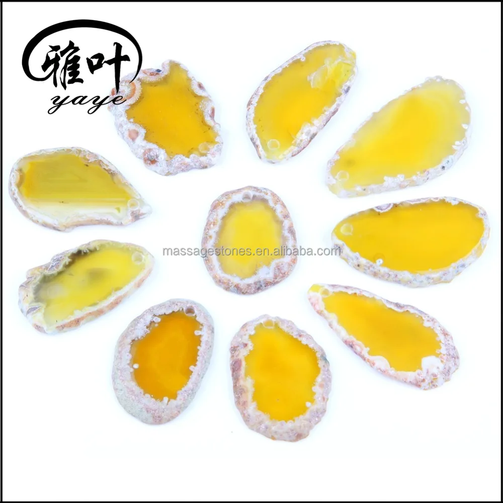 Wholesale Natural Agate Slice with Geode Colorful Polished Agate Slices Wholesale