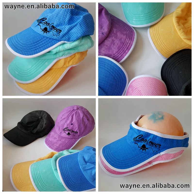  Самое популярное синее охлаждающее полотенце из поливинилхлоридного поливинилхлорида Солнцезащитная шапочка шляпа глазурь поставщик заводских производителей в Китае
