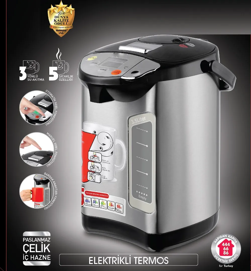 LCD Display Electric Thermo Pot With Five Temperature Setting