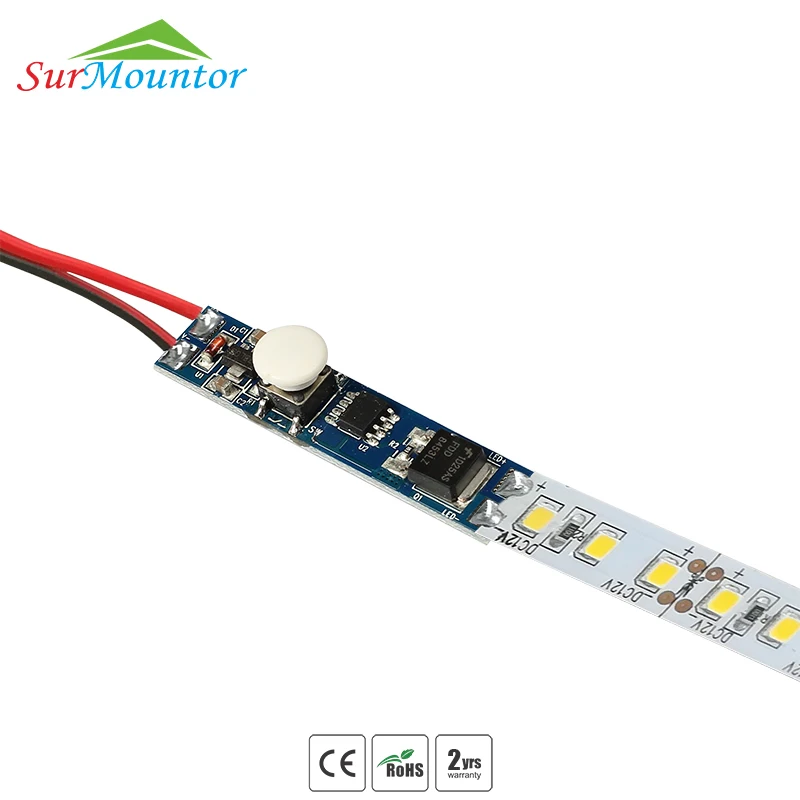 Led Touch Dimmer,Mini Button Switch For Led Strip Light