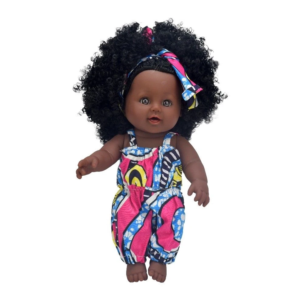 Good selling 12 inch Black Toy Baby African American Play Dolls for Kids