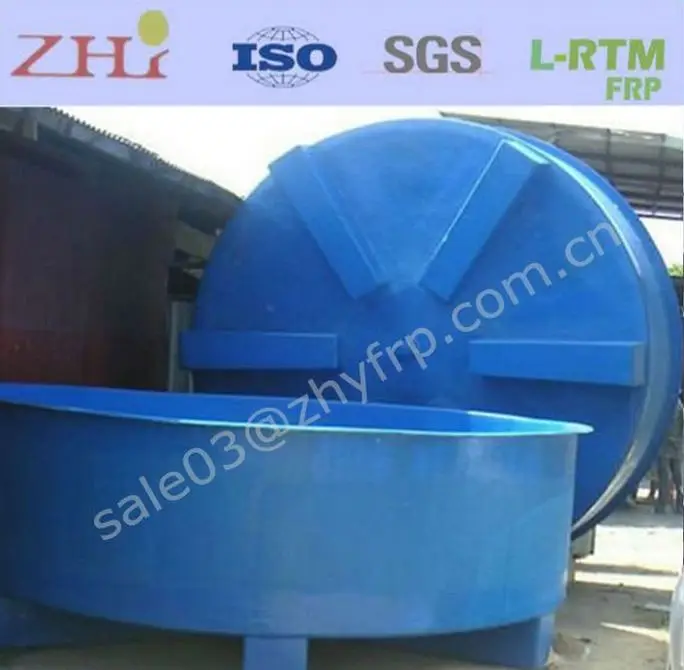 Customized Fiberglass Fish Hatchery Tank Breeding Fish Tanks factory