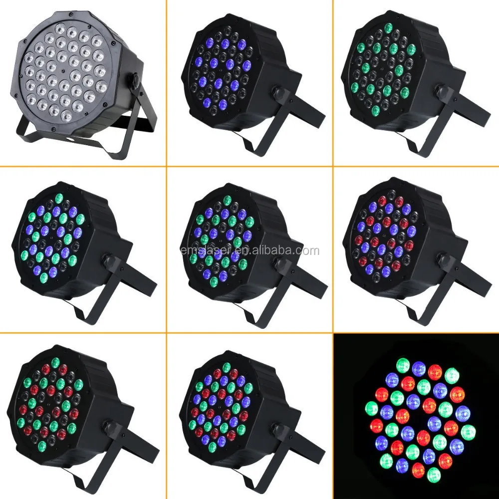 36 шт. RGB светодиодная плоская система освещения DMX DJ Disco Stage Par