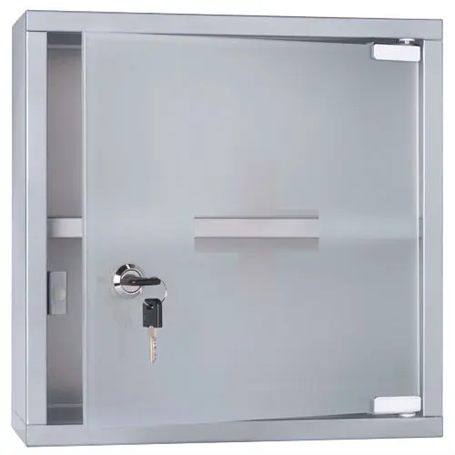 Современный медицинский шкаф со стеклянной дверью