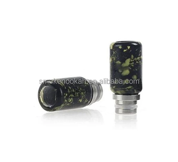 Hottest selling 510 art glass drip tip, flower drip tip with stainless steel base in stock