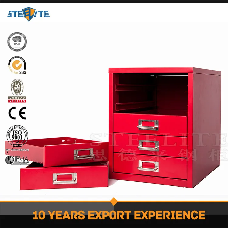 Hardware storage cabinet metal 2/3/4/ 5 drawers cabinet tabletop storage drawer